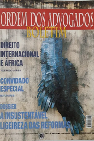 Boletim da Ordem dos Advogados com artigo de Nuno Cunha Rolo sobre Decálogo do Advogado Estagiário